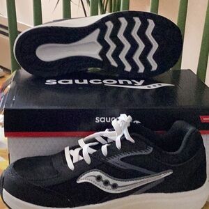Saucony Black and White Athletic Shoes